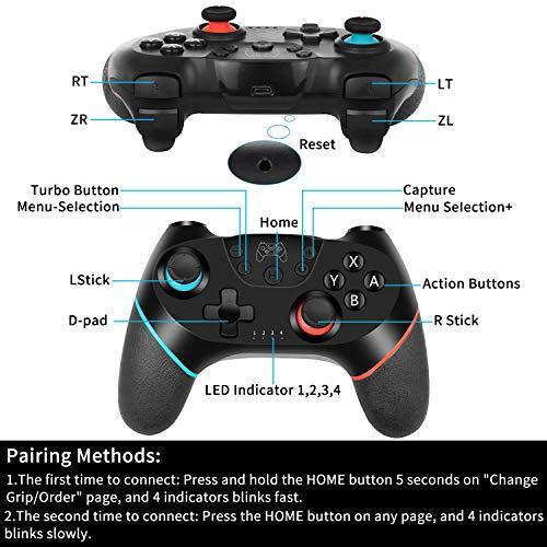 Wireless Pro Controller Gamepad Joypad Remote Joystick for Switch Console - JOY2ESpree