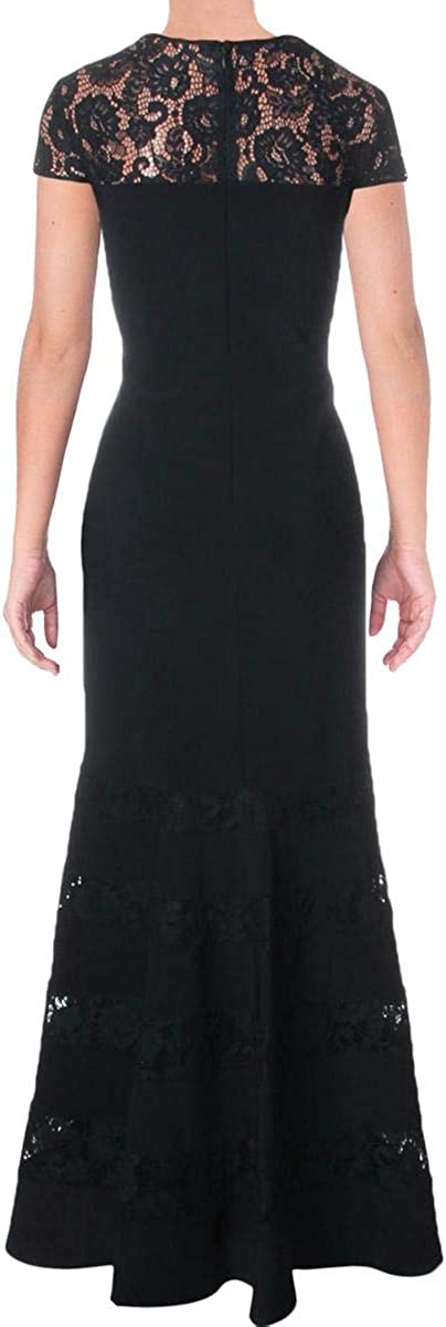 Ralph Lauren Lace-Panel Gown