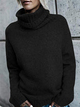 
                        
                          Muat gambar ke penampil Galeri, FISACE Womens Solid Round Neck Oversized Turtleneck Full Sleeve Knitted Sweater Pullover
                        
                      