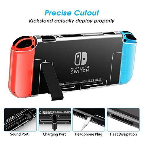 AISITIN Compatible with Nintendo Switch Case Dockable Clear Protective Case Cover - JOY2ESpree