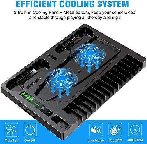 Benazcap Vertical Stand for Playstation 5 Console with Cooling Fan - JOY2ESpree
