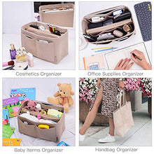 
                        
                          Load image into Gallery viewer, High End Purse Organizer insert, Bag Organizer with YKK zipper, Fit LV Speedy, Neverfull,Tote.5 Sizes
                        
                      