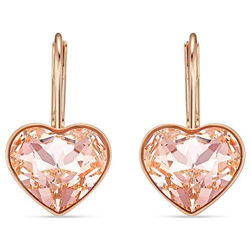 Swarovski Bella Heart Pierced Earrings Silk/Pink One Size - JOY2ESpree