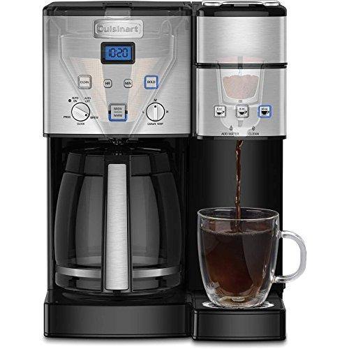 Cuisinart 12-Cup Coffee Maker and Single-Serve Brewer, Stainless Steel (SS-15) with Single Serve Pod Sample Pack - JOY2ESpree