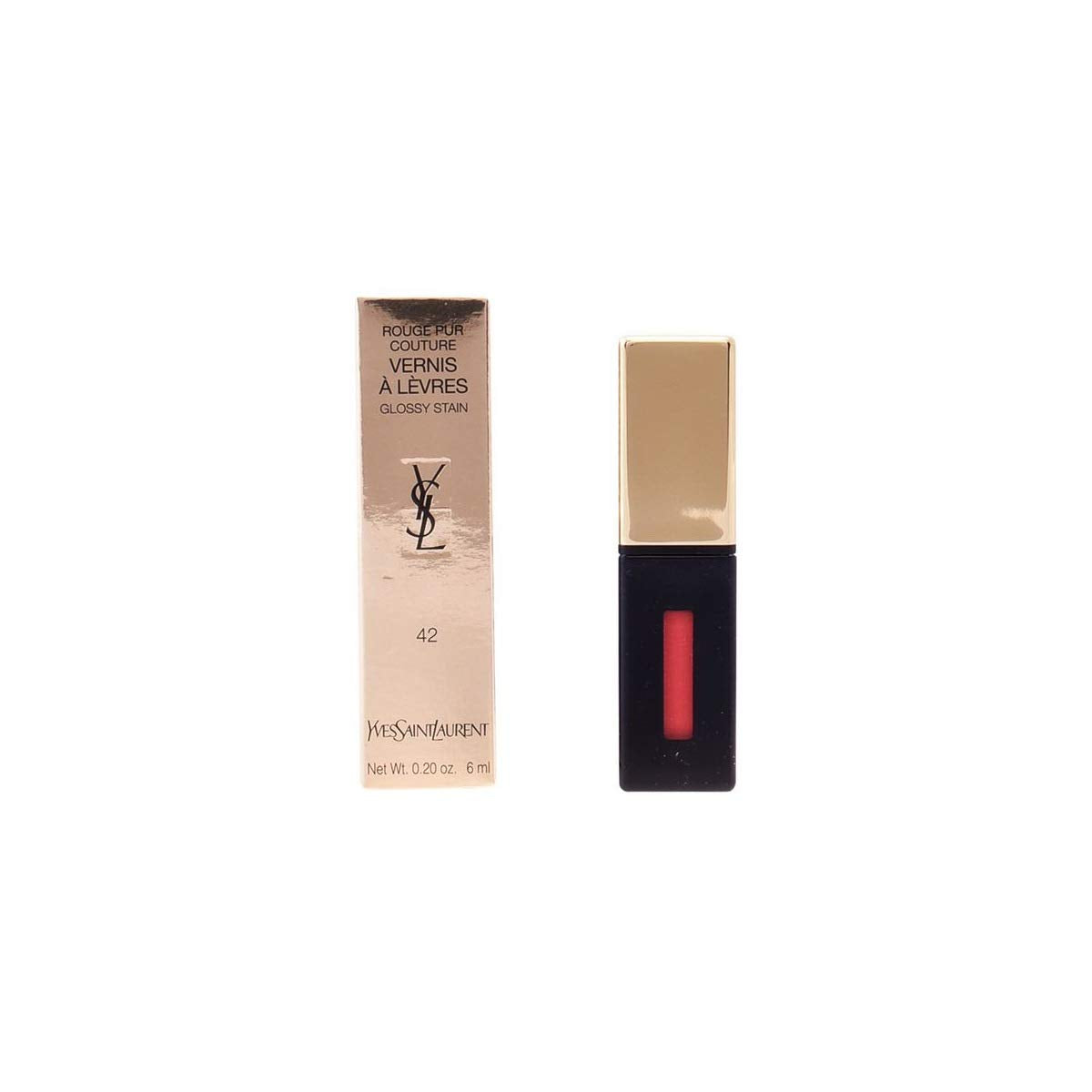 Yves Saint Laurent Vernis A Levres Vinyl Cream Lip Stain, 412 Rose Mix, 0.18 Ounce