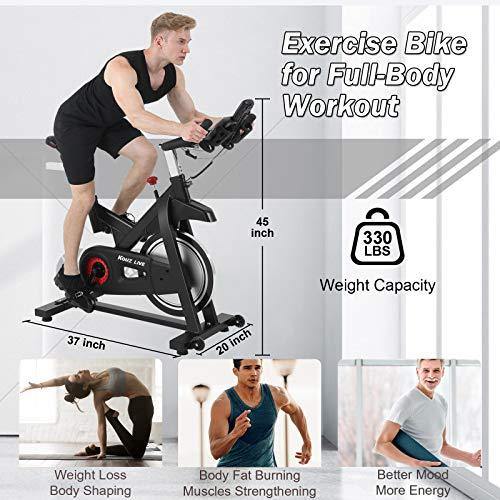 KOUZ LIVE Exercise Bikes Magnetic Resistance, Indoor Stationary Bikes for Home Workout - JOY2ESpree