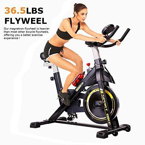 Grepatio Belt Drive Indoor Cycling Bike with Heavy Magnetic Resistance Flywheel - JOY2ESpree