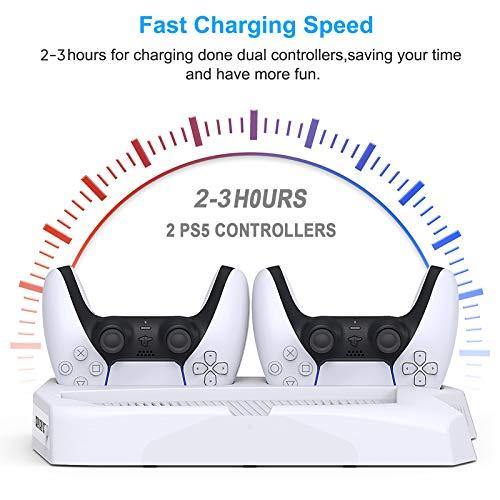 Vertical Stand with Cooling Fan for PS5 Console and Playstation 5 Digital Edition - JOY2ESpree