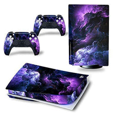 
                        
                          गैलरी व्यूवर में इमेज लोड करें, PS5 Skin Stickers Decal Full Body Vinyl Cover for Playstation 5 Console and Controllers (Disk Edition, Purple Cloud) - JOY2ESpree
                        
                      