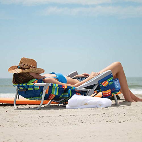 Tommy Bahama 2016 Backpack Cooler Chair with Storage Pouch and Towel Bar