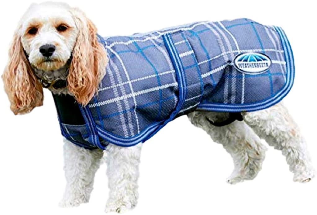 Weatherbeeta Parka 1200D Deluxe Dog Coat (20", Navy/Grey/White)