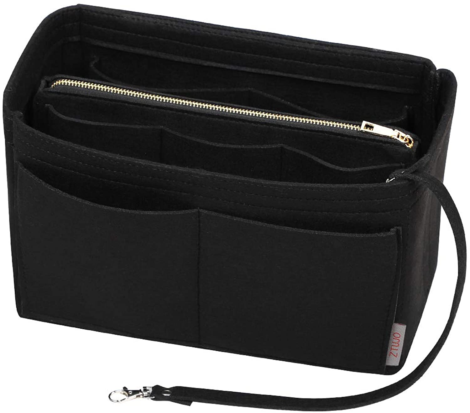 Purse Organizer Insert, Felt Bag organizer with zipper, Handbag & Tote Shaper, For Speedy Neverfull Tote, 5 Sizes