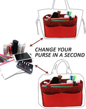 
                        
                          Cargar imagen en el visor de la galería, Felt Purse Bag Organizer Insert with zipper Bag Tote Shaper Fit Speedy Neverfull MM GM
                        
                      