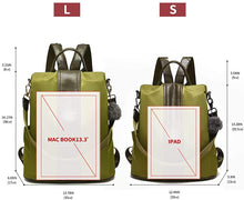 
                        
                          Load image into Gallery viewer, Women Backpack Purse Waterproof Nylon Anti-theft Rucksack Lightweight Shoulder Bag
                        
                      