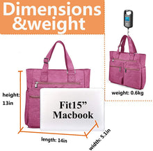 
                        
                          將圖片載入圖庫檢視器 Canvas Tote Bag Waterproof Nylon Multi Pocket Shoulder Bags Laptop Work Bag Teacher Purse and Handbags for Women &amp; Men
                        
                      