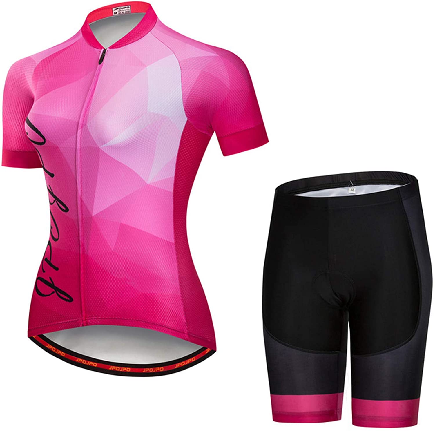 Women's Cycling Clothing Short Sleeve Bike Jersey Sets Bib Shorts Summer Cycling Sets Reflective