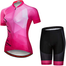 
                        
                          Muat gambar ke penampil Galeri, Women's Cycling Clothing Short Sleeve Bike Jersey Sets Bib Shorts Summer Cycling Sets Reflective
                        
                      