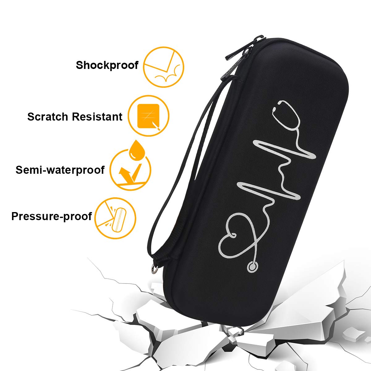 BOVKE Travel Case for 3M Littmann Classic III, Lightweight II S.E, Cardiology IV Diagnostic