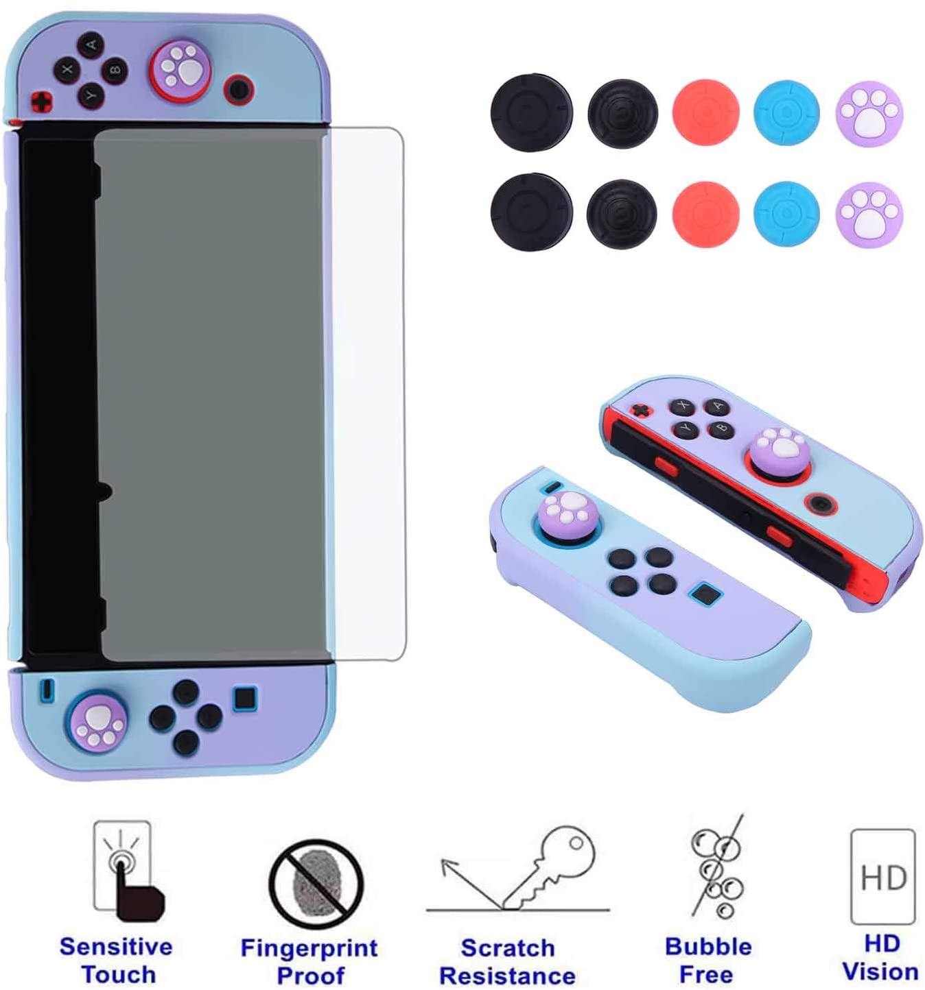 Dockable Case for Nintendo Switch - COMCOOL 3 in 1 Protective Cover Case for Nintendo Switch and Joy-Con Controller - JOY2ESpree