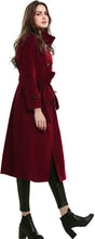 
                        
                          Load image into Gallery viewer, Escalier Women's Wool Trench Coat Winter Double-Breasted Jacket with Belts
                        
                      