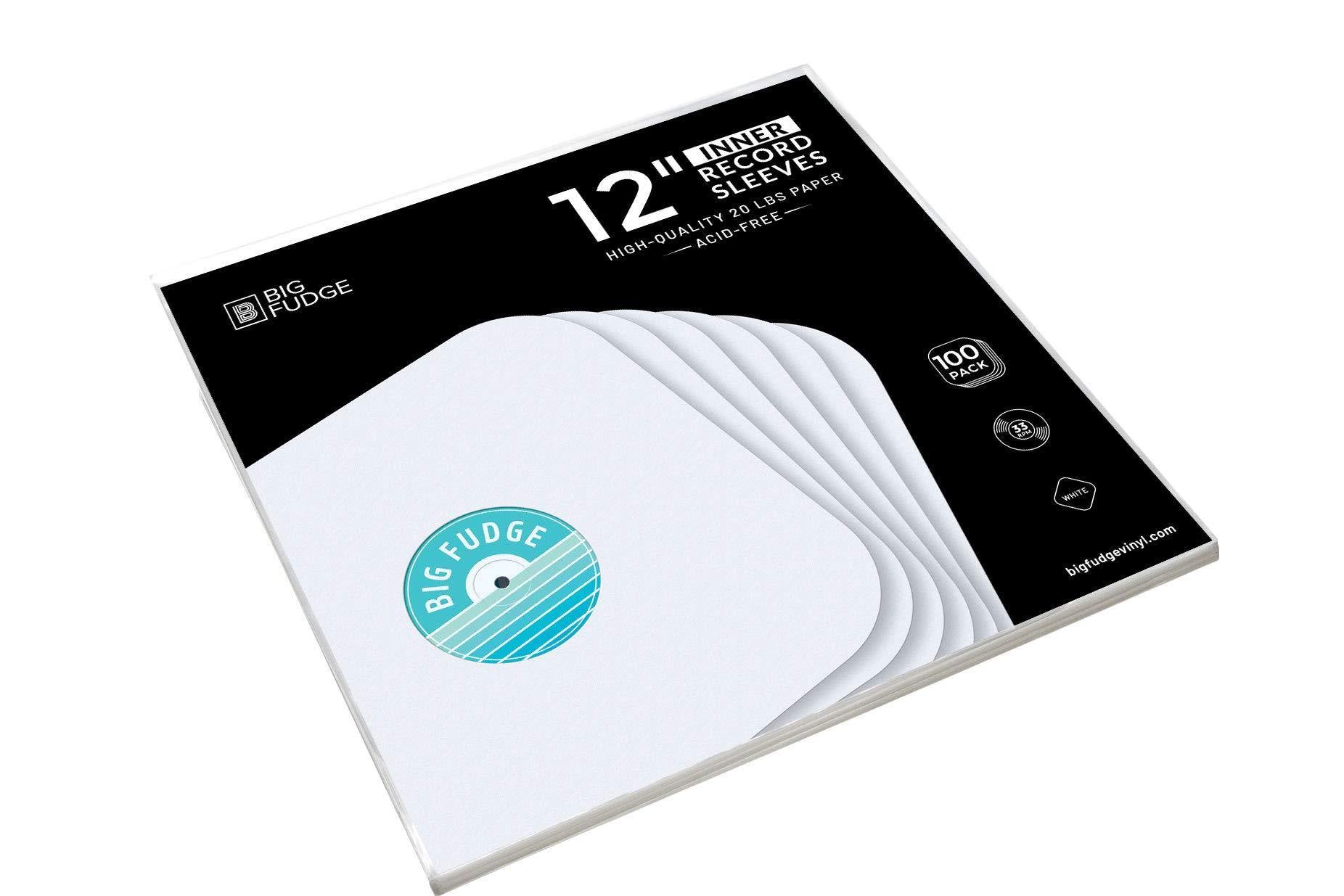 Big Fudge Vinyl Record Inner Sleeves 100x | Made from Heavyweight & Acid Free Paper - JOY2ESpree