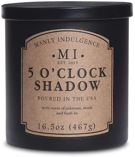 Manly Indulgence Sea Salt & Ginger Scented Jar Candle, 15 Oz, White