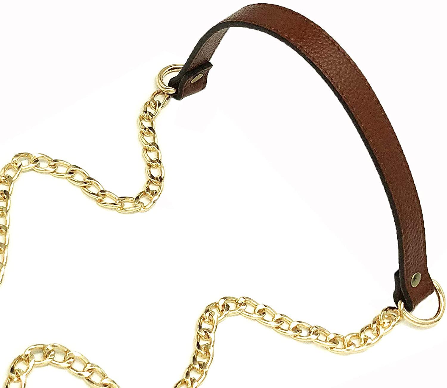 VanEnjoy Replacement Chain & Genuine Leather Shoulder Strap