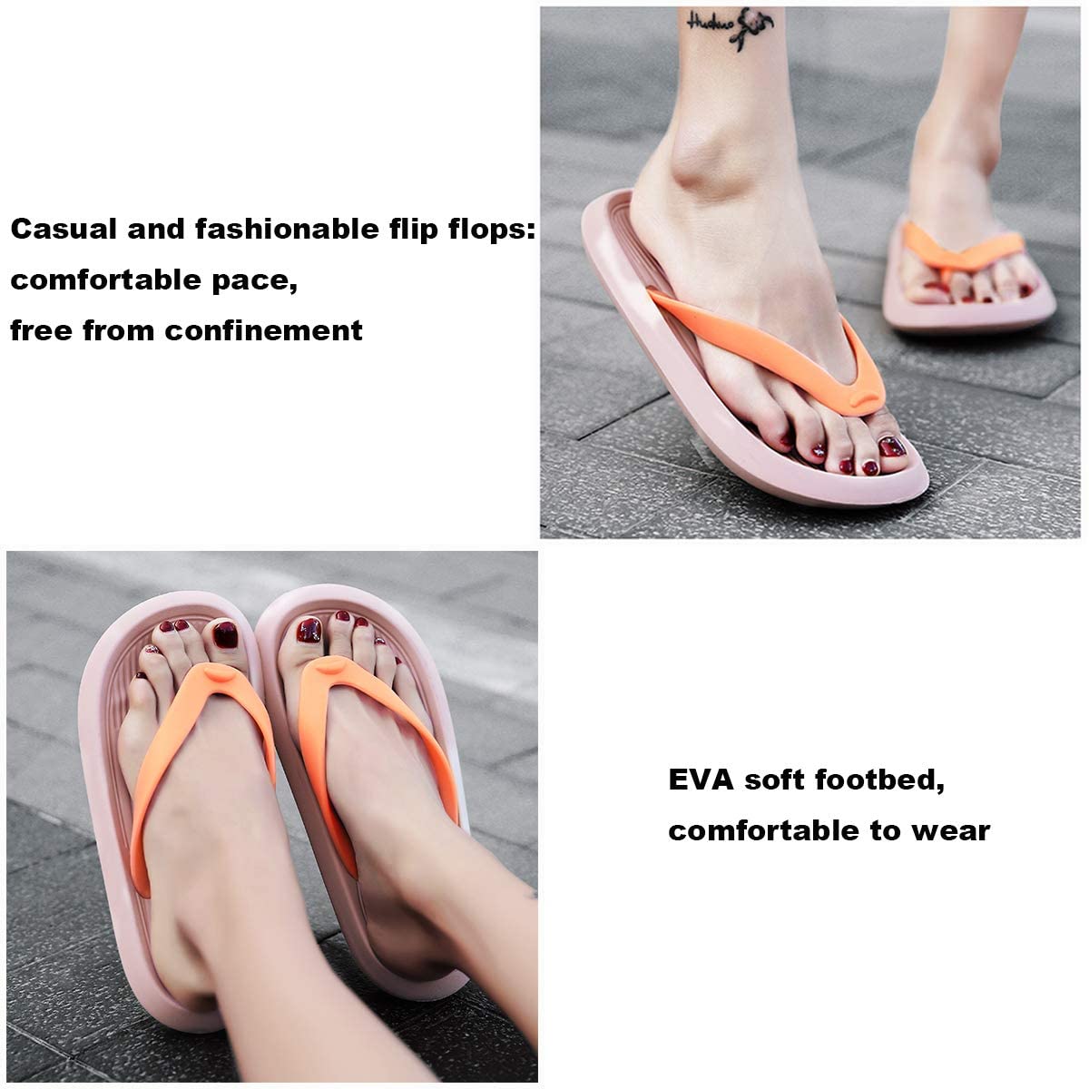 ChayChax Men’s Women’s Flip Flops Lightweight Thong Sandals Summer Beach Pool Shower Slippers
