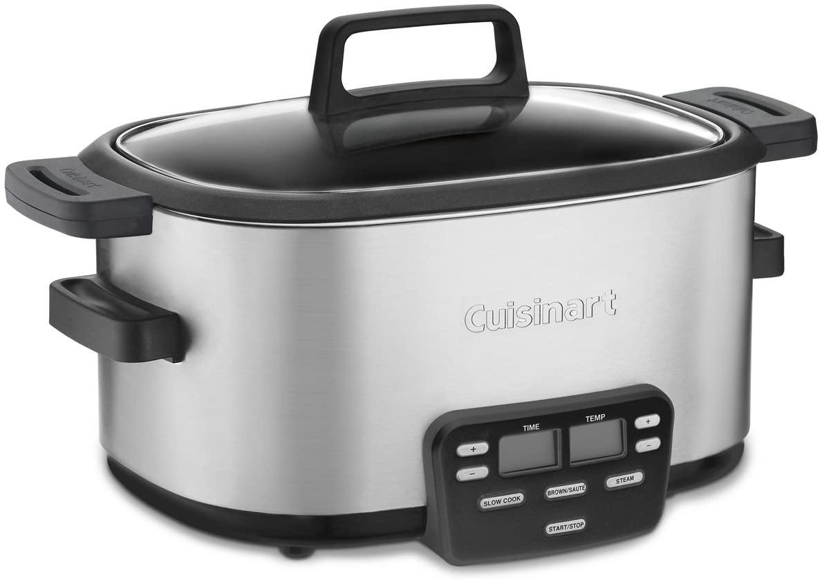 Cuisinart MSC-600 3-In-1 Cook Central 6-Quart Multi-Cooker: Slow Cooker, Brown/Saute, Steamer - JOY2ESpree