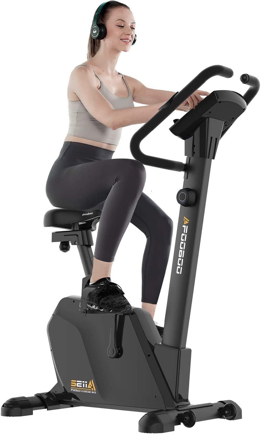 Exercise Bike Upright - JKANGFIT Magnetic Stationary Bikes Indoor Cycling Bike Quiet Belt Drive Exercise Bikes - JOY2ESpree