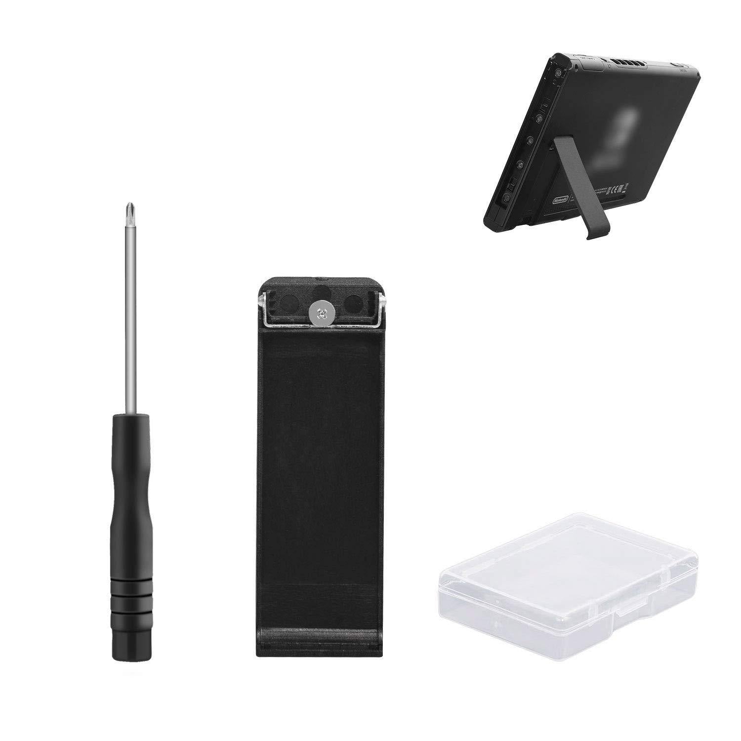 Kickstand Back Shell Holder Back Bracket for Nintendo Switch Console, Switch Replacement Kickstand Repair Kit with Screwdriver - JOY2ESpree