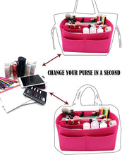 
                        
                          Cargar imagen en el visor de la galería, Felt Purse Bag Organizer Insert with zipper Bag Tote Shaper Fit Speedy Neverfull MM GM
                        
                      