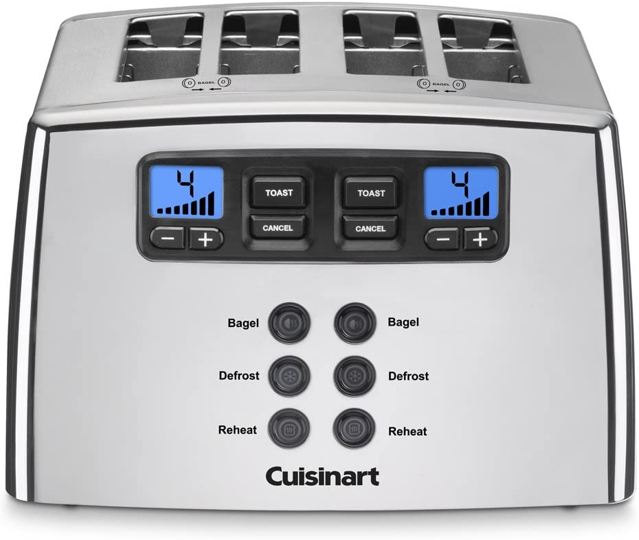 Cuisinart Touch to Toast Leverless toaster, 4-Slice, Brushed Stainless Steel - JOY2ESpree