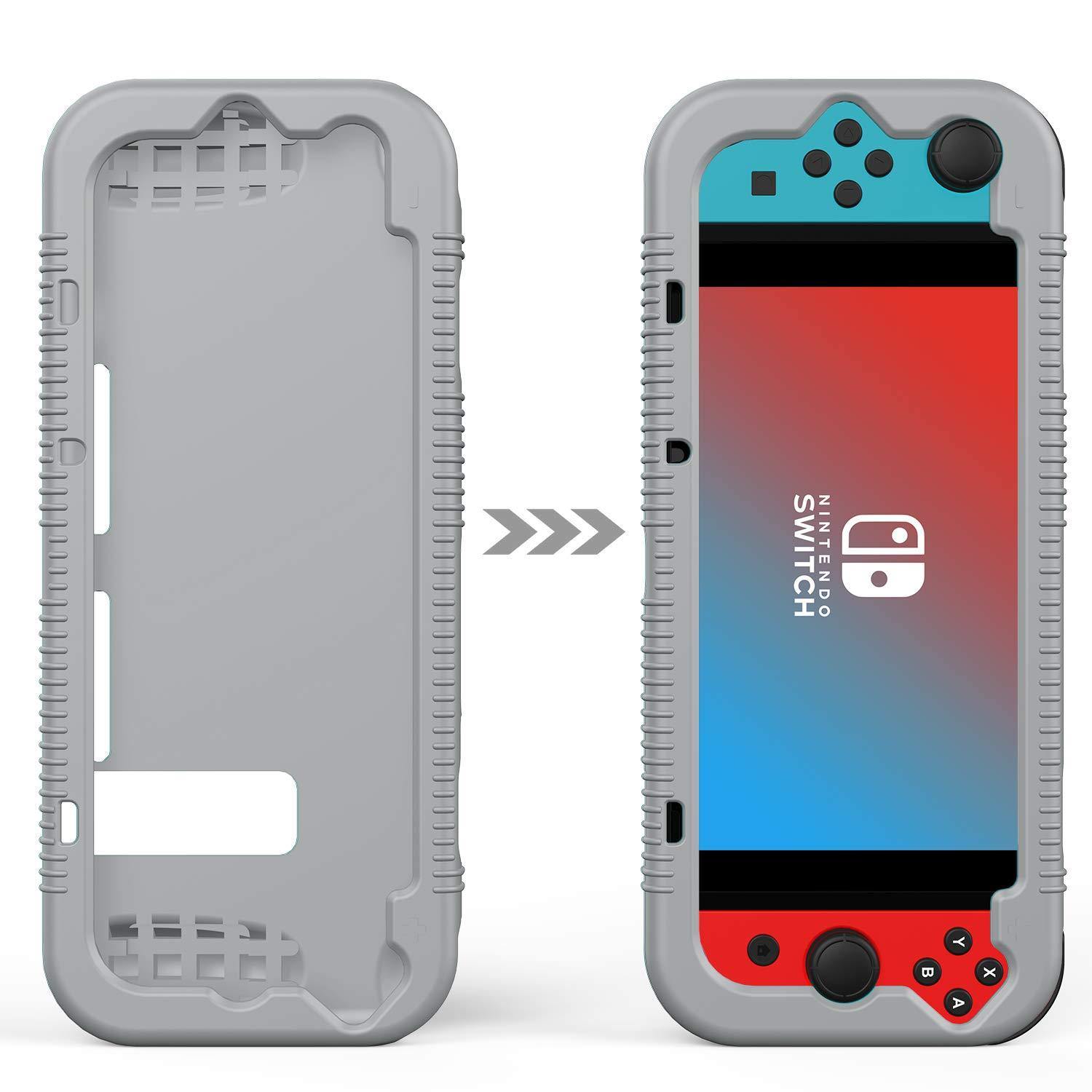 Semeving for Nintendo Switch Case,Soft Protective Case with Ergonomic Grip Design,Shock-Absorption&Anti-Scratch (Red) - JOY2ESpree