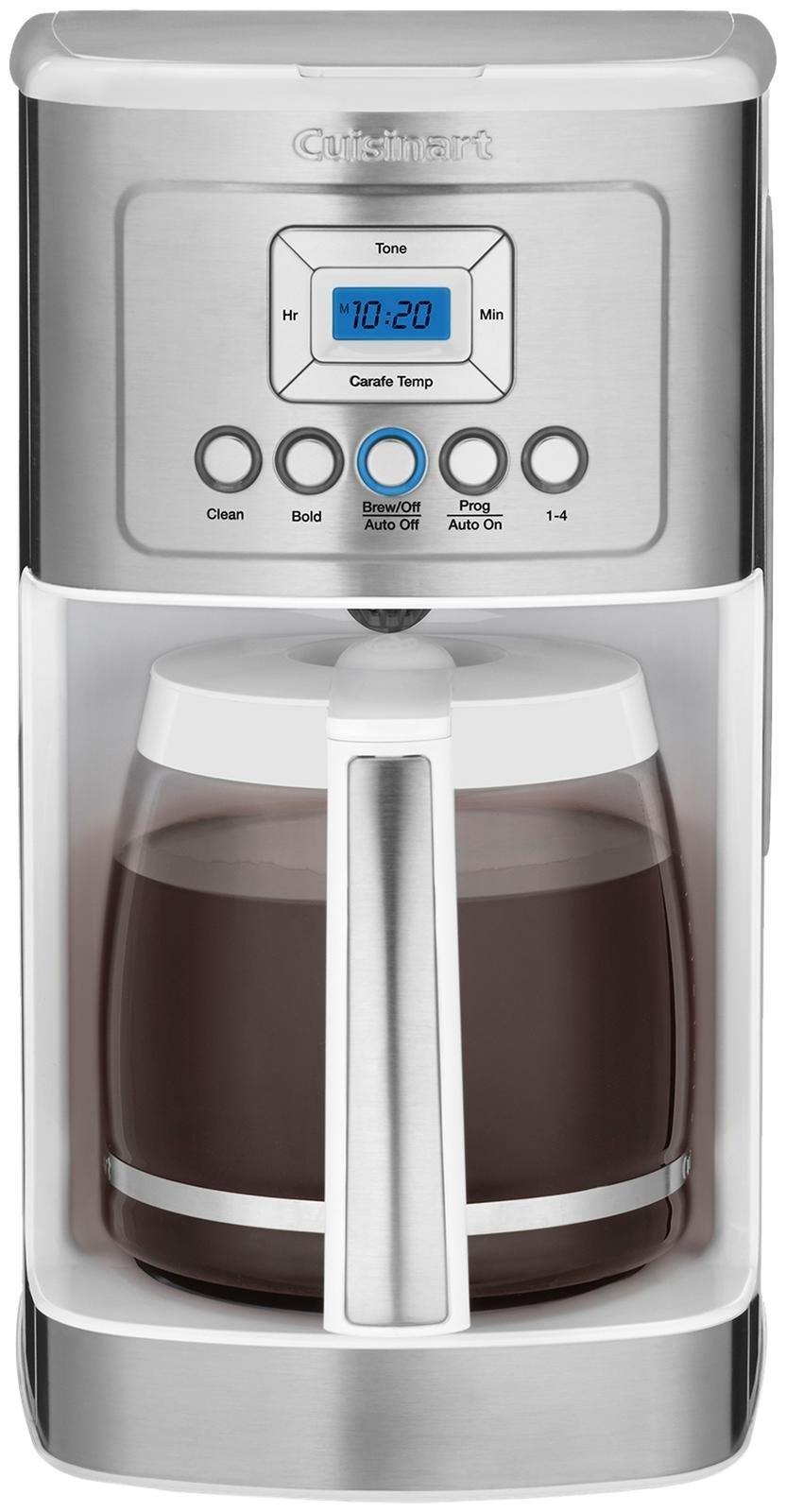 Cuisinart DCC-3200W Perfectemp Coffee Maker, 14 Cup Progammable Coffeemaker with Glass Carafe, White - JOY2ESpree