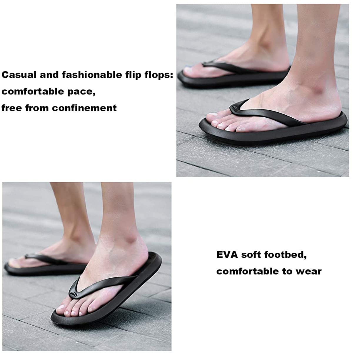 ChayChax Men’s Women’s Flip Flops Lightweight Thong Sandals Summer Beach Pool Shower Slippers