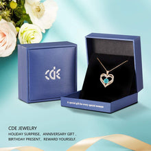
                        
                          Cargar imagen en el visor de la galería, CDE Forever Love Heart Women Necklace 925 Sterling Silver Rose Gold Plated Birthstone Pendant Necklaces for Women - JOY2ESpree
                        
                      