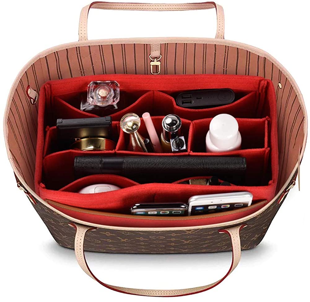 Felt Insert Bag Organizer Bag in Bag Handbag Fit LV Speedy Neverfull Longchamp