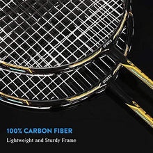 
                        
                          Load image into Gallery viewer, Fostoy Badminton Rackets, Badminton Sets for Backyards, Lightweight Carbon Fiber Badminton Racquets with 3 shuttlecocks and Carry Bag - JOY2ESpree
                        
                      