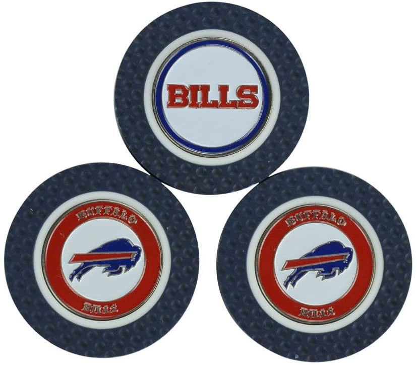 Team Golf NFL Golf Chip Ball Markers (3 Count), Poker Chip Size with Pop Out Smaller Double-Sided Enamel Markers - JOY2ESpree