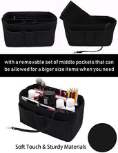 
                        
                          Muat gambar ke penampil Galeri, Felt Fabric Purse Tote Diaper Bag Organizer Insert Bag in Bag with Zipper Inner Pocket For Neverfull Speedy
                        
                      