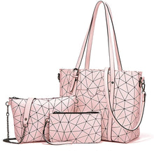 
                        
                          Load image into Gallery viewer, Women Fashion Handbags Wallet Tote Bag Shoulder Bag Top Handle Satchel Purse Set 4pcs
                        
                      