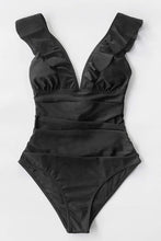 
                        
                          Muat gambar ke penampil Galeri, CUPSHE Women's V Neck One Piece Swimsuit Ruffled Lace Up Monokini
                        
                      