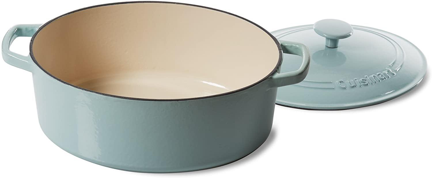 Cuisinart Cast Iron Casserole, Terracotta Orange, 5.5 Quart - JOY2ESpree