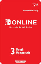 
                        
                          Cargar imagen en el visor de la galería, Nintendo Switch Online 3-Month Individual Membership [Digital Code] - JOY2ESpree
                        
                      