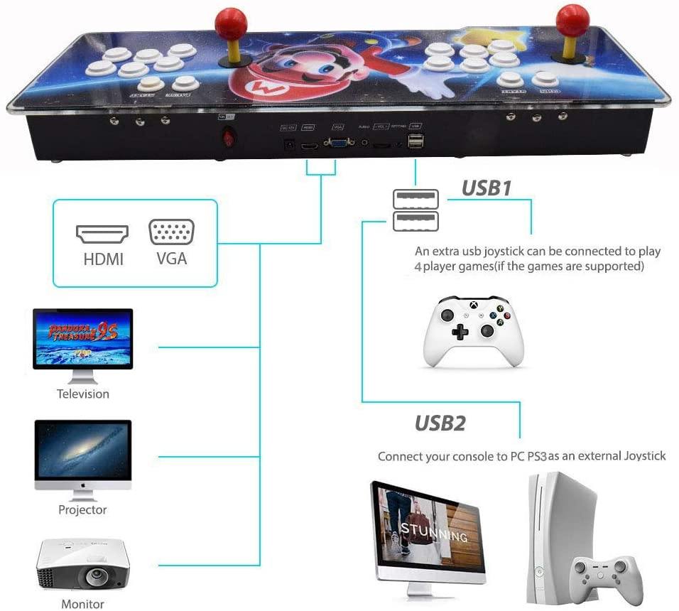 HAAMIIQII Pandora Treasure 9s Arcade Game Console - JOY2ESpree