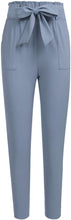 
                        
                          Load image into Gallery viewer, Freeprance Women's Pants Casual Trouser Paper Bag Pants Elastic Waist Slim Pockets
                        
                      