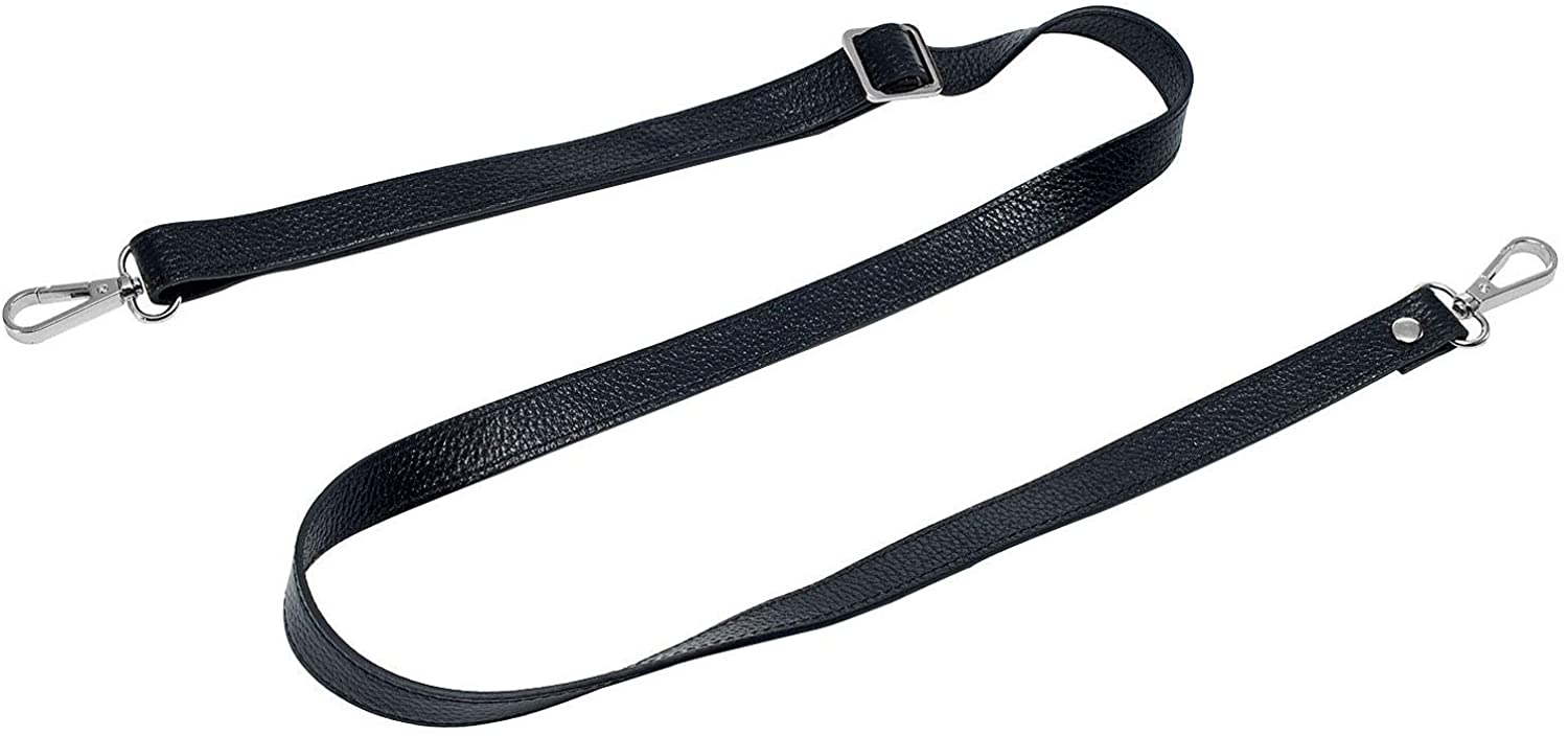 VanEnjoy Full Grain Leather Adjustable Replacement Strap for Crossbody Bag Purse, 26-51"Long 0.71"Wide