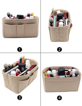 
                        
                          Load image into Gallery viewer, Felt Fabric Purse Tote Diaper Bag Organizer Insert Bag in Bag with Zipper Inner Pocket For Neverfull Speedy
                        
                      