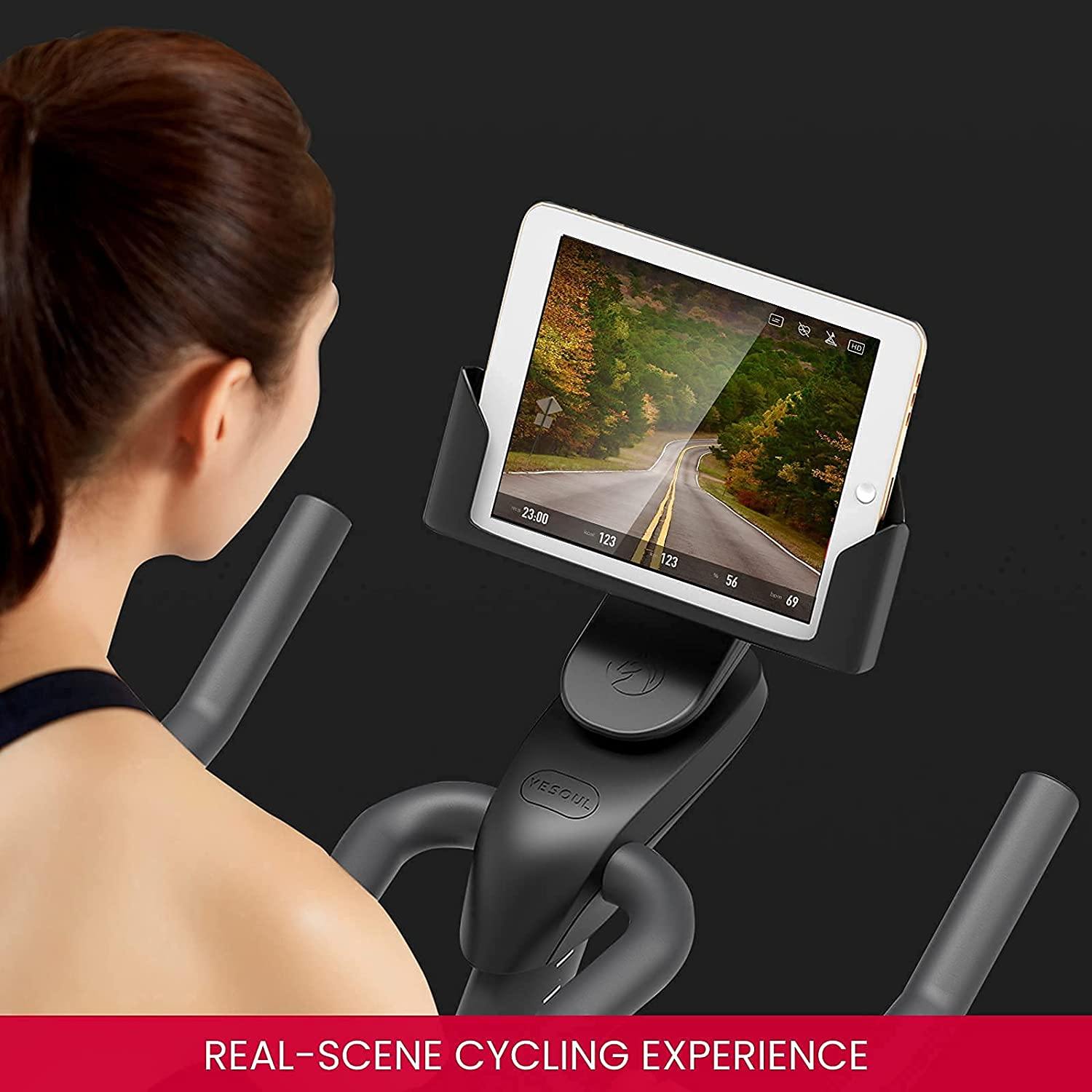 YESOUL Smart Connect Exercise Spin Bike Stationary with Bluetooth Armband - JOY2ESpree